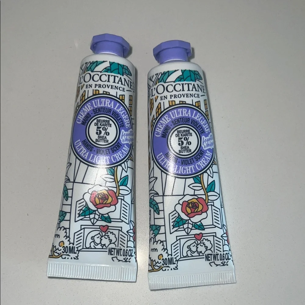 L'OCCITANE Ultra Light Cream with Floral Design - Picture 1 of 1